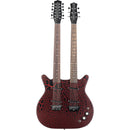 Guitare électrique Danelectro DBN612-RDC 6/12 cordes à double manche (rouge craquelé)