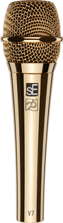 SE Electronics V7/G25AE Limited Edition 25th Anniversary Handheld Supercardioid Dynamic Microphone (Gold)