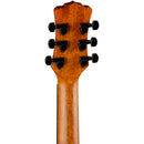 Luna SAFARI TRIBAL Left-Handed Acoustic/Electric Guitar (Tobacco Sunburst Satin)