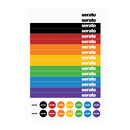 Serato SCV-PS-SL-BM Sticker Lock Control Vinyl (Pair, Clear) - 12in