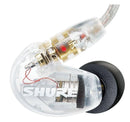 Shure SE215-CL Écouteurs intra-auriculaires stéréo à isolation phonique Transparent