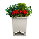 Rockustics SQUAREROOT-6.5-SSPOT-GG Haut-parleur carré extérieur pour plantes (gris granit) - 6,5"