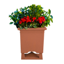 Rockustics SQUAREROOT-6.5-SSPOT-TC Outdoor Square Plant Speaker (Terra Cotta) - 6.5"