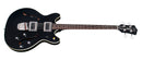 Guild NEWARK Starfire II Dual-Pickup Semi-Hollow Bass Guitar (Black)