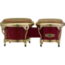 Pearl PBF-300HV651 Havana Series Fiberglass Bongos (Red Tiger Stripe With Gold Hardware) - 7in & 9in