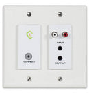 Glensound MINOS AB22 Two Channel Analogue & Wireless Dante Wall Plate