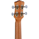 Luna UKE PCE CU Love Music Peace Concert Ukulele (Open Pore Natural)