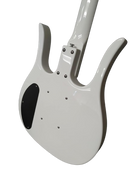 Danelectro 58 LONGHORN Semi Hollow-Body Electric Bass Guitar (White)