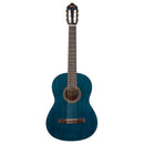 Valencia VC204-TBU Guitare classique taille 4/4 (finition bleu transparent satiné)