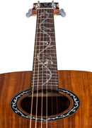 Luna VINEYARD Koa Bevel Folk Acoustic/Electric Guitar (Gloss Natural)