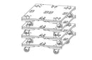 Housse et roulettes pour accessoires JBL VTX-B18-ACC