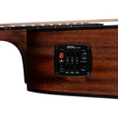 Luna WABISABI Guitare acoustique/électrique Dreadnought 12 cordes en épicéa - Naturel satiné