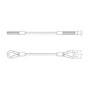 Group des technologies adaptatives FC-010 Wire Rope Rope Sling - 3/16 "