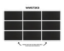 American DJ WMST3X3 Frame trim kit for the 3x3 WMS Series Video Wall