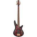 Basse électrique 5 cordes Ibanez SR305EDXWZM (Rouge vin mat givré)