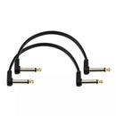 Câble de brassage plat coudé à angle droit D'Addario PW-FPRR-206OS (paquet de 2) - 15 cm