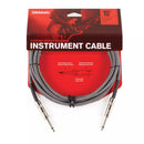 D'Addario PW-BG-10BG Custom Series Braided Instrument Cable (Black/Grey) - 10ft