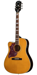 Epiphone HUMMINGBIRD STUDIO Left-Handed Acoustic Guitar (EC Antique Natural)