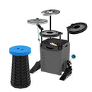 Nuvo NZK100BUNDLE Zip-Kit Plus Essential Drum Kit Bundled With Add-On Tom And Crash Cymbal