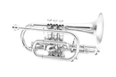 Jupiter JCR1100SQ Intermediate Cornet (Silver-Plated)