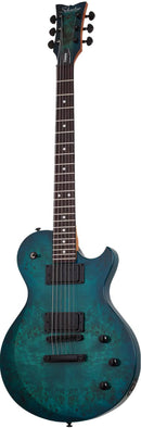 Schecter SOLO-II STANDARD Electric Guitar (Ocean Blue Burst Burl)