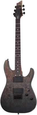 Schecter C-1 STANDARD Electric Guitar (Black Fade Burst Burl)