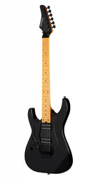 Guitare électrique Kramer KVOHHINBBFLH Volante HHFR, finition Intruder (gaucher, noire) - Étui souple inclus