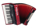 Hohner BRAVO III 72 Piano Accordion - Pearl Red