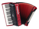 Hohner BRAVO III 96 Accordéon Piano Basse - Rouge