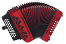 Hohner COMPADRE FBbEb Accordion - Red