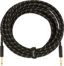 Câble pour instrument Fender série DELUXE (tweed noir) - 25'