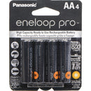 Panasonic ENELOOP PRO AA Rechargeable NiMH Batteries - 1.2V, 2550mAh, 4-Pack