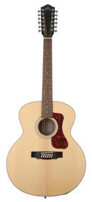 Guild F-2512E Guitare électro-acoustique 12 cordes en érable Jumbo (Blonde)