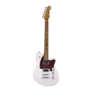 Guitare électrique Reverend FLATROC avec Humbuckers Reverend Revtron - Blanc transparent