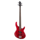 Cort ACTION-BASS-PLUS-TR Action Plus Bass - Basse électrique avec micros PJ - Rouge trans