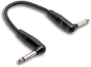 Hosa HGTR-001.5RR REAN Right-Angle to Right-Angle Pro Guitar Patch Cable - 18"