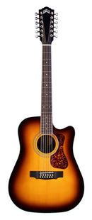Guild D-2612CE Guitare électro-acoustique Dreadnought Deluxe (Antique Sunburst)