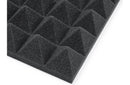 Gator Frameworks GFW-ACPNL1212PCHA-4PK 12x12" Acoustic Pyramid Panel - Charcoal, 4 Pack