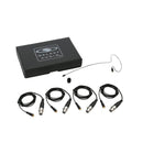 Galaxy Audio ESM8-OBK-4SHU Microphone omnidirectionnel à oreille unique noir avec 4 câbles pour Shure