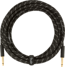 Fender DELUXE Series Instrument Cable (Black Tweed) -  18.6ft