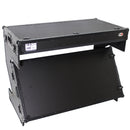 ProX-XS-ZTABLEBLMK2 Station de travail DJ Z-Table | Table de Flight Case Portable avec poignées et roues en W | Noir sur noir