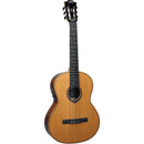 Lag Guitars CHV15E Hyvibe Nylon 4/4 Classical Electric Guitar w/ Luxury Gigbag-  Natural