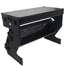 ProX-XS-ZTABLEBLMK2 Station de travail DJ Z-Table | Table de Flight Case Portable avec poignées et roues en W | Noir sur noir