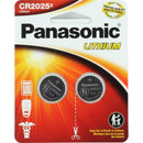 Pile bouton au lithium Panasonic CR2025 3 V – 165 mAh, paquet de 2
