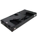 ProX-XS-ZTABLEBLMK2 Station de travail DJ Z-Table | Table de Flight Case Portable avec poignées et roues en W | Noir sur noir