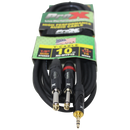 ProX-XC-MYP10 10 Ft. Unbalanced 3.5mm. Mini-TRS to Dual TS-M High Performance Audio Y Cable - Red One Music