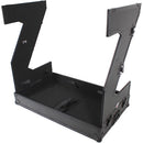Prox XS-ZTableBljr DJ Z-Table Junior Compact Workstation Flight Base avec table et roues - noir sur noir