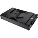 Prox XS-ZTableBljr DJ Z-Table Junior Compact Workstation Flight Base avec table et roues - noir sur noir