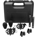 Warm Audio WA-84-C-B-ST Small Diaphragm Condenser Microphone (Stereo Pair, Black) - Red One Music