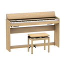 Roland F701 Digital Piano w/ Stand and Bench - Light Oak